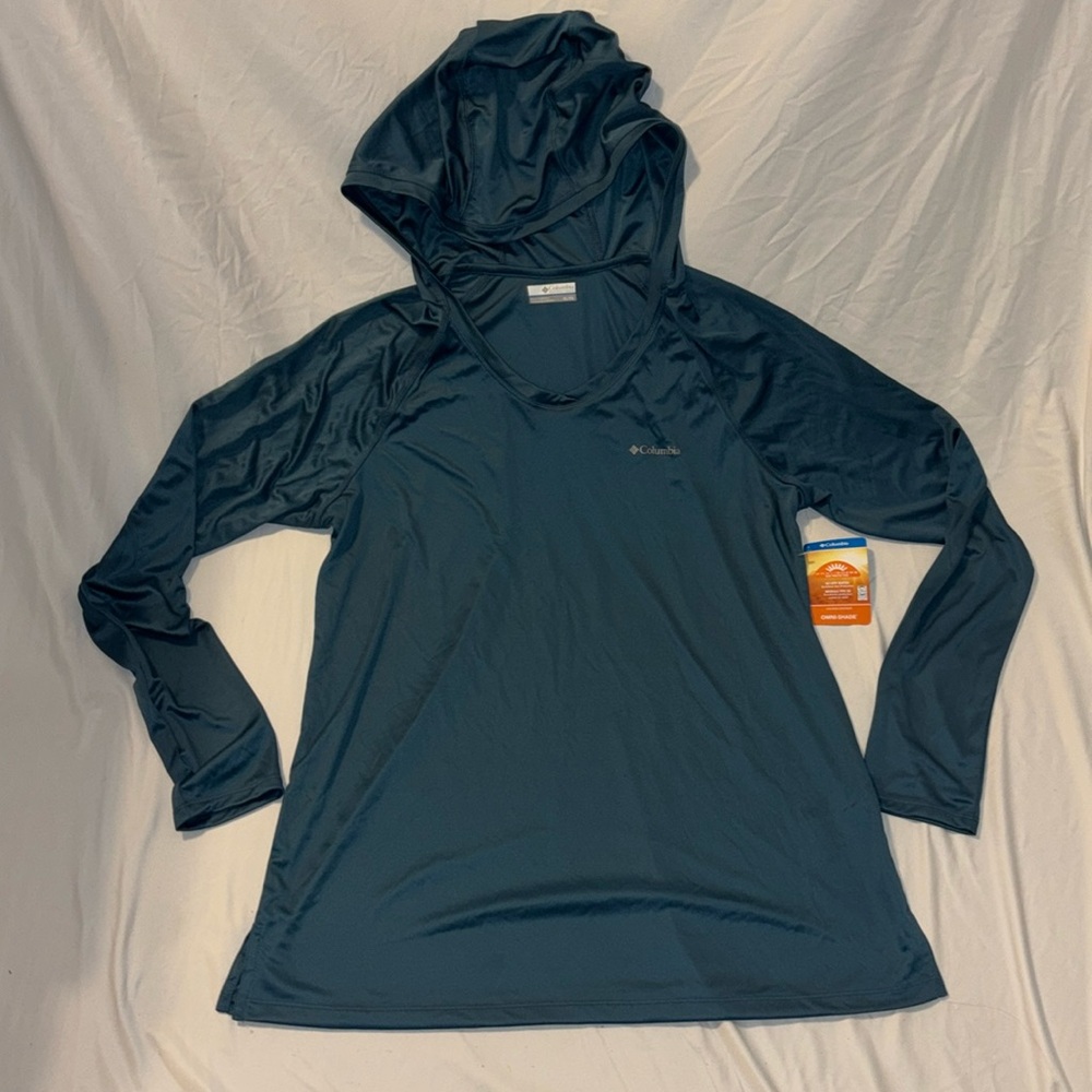 cute lake clark columbia hoodie in teal!!